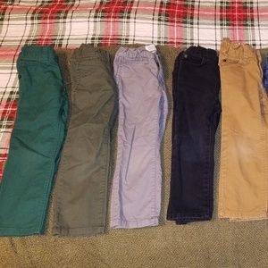 Boy 3T pants 8 pairs Various colors